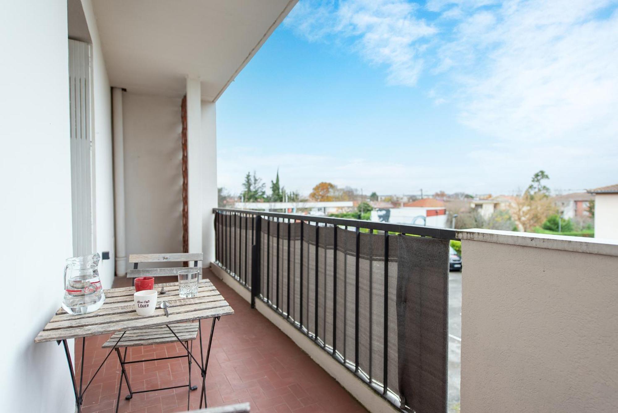 Spacieux T3 Avec 2 Parkings Gratuits Et 2 Balcons Toulouse Exterior foto